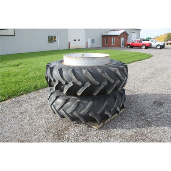 Mitas 18.4x38 T-rail duals, Hardware, Used