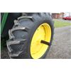 Image 9 : JD 4040 2wd tractor, cab, air, 18.4-38, quad, 2 remotes, front weights, 4699 hours, very nice