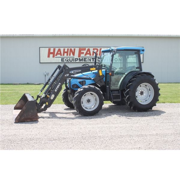 Landini Alpine 75 Speed Five 4wd tractor, cab, air, shuttle, 2 remotes, 16.9R30, Stoll Robust F10 se