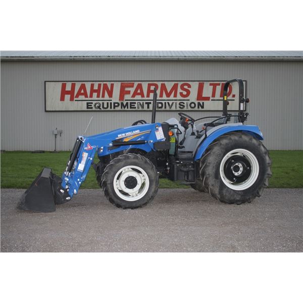 New Holland WorkMaster 75 4wd tractor, left hand reverser, 2 remotes