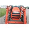 Image 10 : Kioti DK55 4wd compact tractor, cab, air, KL551 loader, 1,600 hours, very nice