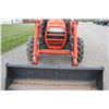 Image 11 : Kioti DK55 4wd compact tractor, cab, air, KL551 loader, 1,600 hours, very nice