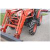 Image 12 : Kioti DK55 4wd compact tractor, cab, air, KL551 loader, 1,600 hours, very nice