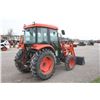 Image 5 : Kioti DK55 4wd compact tractor, cab, air, KL551 loader, 1,600 hours, very nice
