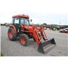 Image 7 : Kioti DK55 4wd compact tractor, cab, air, KL551 loader, 1,600 hours, very nice