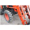 Image 8 : Kioti DK55 4wd compact tractor, cab, air, KL551 loader, 1,600 hours, very nice