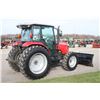 Image 7 : MF 4610 4wd tractor, cab, air, 12x12 shuttle, 2 remotes, 16.9x34, loader ready. Complete with front 