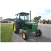 Image 4 : JD 2555 2wd tractor, cab, air, hi/lo, 2 remotes, 18.4 x 30, 6657 hours, local estate tractor
