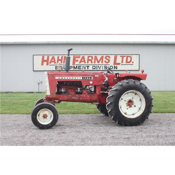 Cockshutt 1750 2wd tractor, hydra power, 2 remotes, diesel, 18.4x34, 6524 hours, local unit