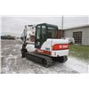 Image 8 : Bobcat 341 excavator, cab, air, hydraulic thumb, dozer blade, local unit