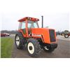 Image 4 : Allis Chalmers 8010 4wd tractor, cab,air, New 520/85R-38, powershift, shows 258 hours, 4800 total ho