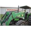 Image 13 : Deutz Allis 6260 4wd tractor, 4 post conopy, 1 remote, 16.9x30, QT self leveling loader, 890 hours, 