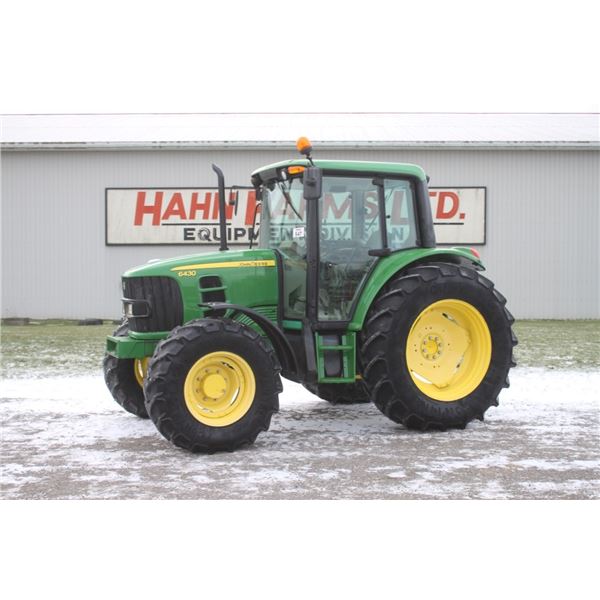 JD 6430 4wd tractor, cab, air, power quad, 18.4x38, 2 remotes, 4127 hours, local trade