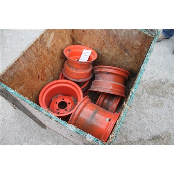 Kubota A selection of six lawn mower rims