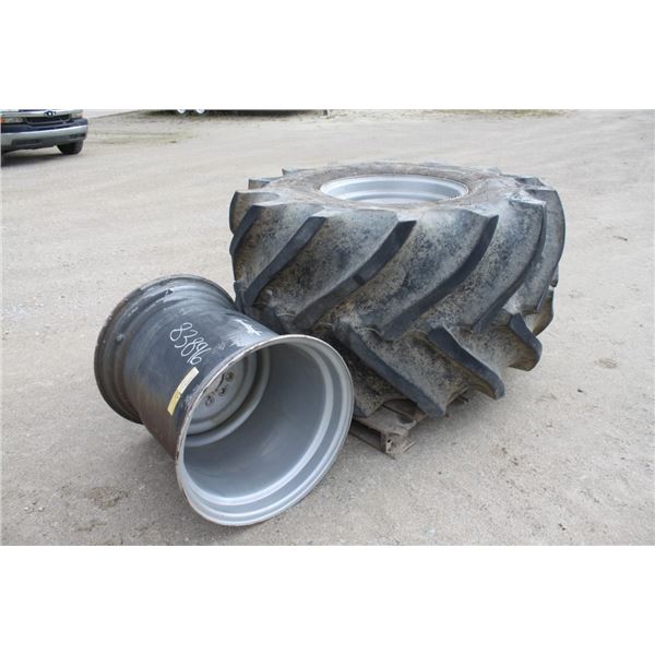 Goodyear 850/60R26 combine rim and tire as well a second 26" rim