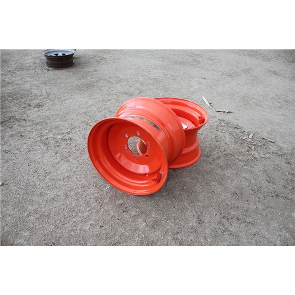 Kubota Set of 2- 16" tractor rims to fit Kubota MX series tractor
