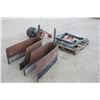 Image 3 : Set of gauge wheels and tire shields and assorted parts to fit Ginseng equipment