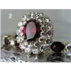 Image 1 : RHJ Synthetic Ruby Ring w/ CZs #2355760