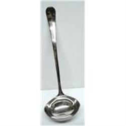 ANTIQUE LARGE SILVER PLATE*LADLE #2355777