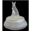 Image 1 : RIN TIN TIN White Satin Glass Powder Jar #2356114