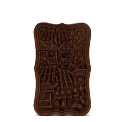 Old Chinese Export Wood Card Case  #2356542