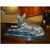 Image 1 : Statue of a Small Dog with Collar in Silvered #2356771