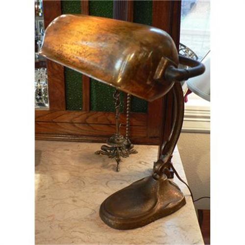 Antique Handel Bronze Desk Lamp #2370966