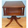 Image 1 : SQUARE OCCASIONAL MAHOGANY TABLE WITH PATTERNED#2371344