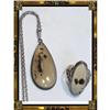 Image 1 : Victorian Picture Agate sterling necklace & ER #2371592