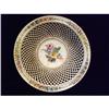 Image 1 : Dresden Hand Painted Reticulated Bowl #2371754