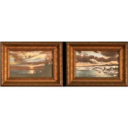 "A Lake Huron Sunset" & "Lake Huron in Winter" #2393523