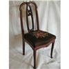 Image 1 : Mahogany Needlepoint Chair Carved Unique C.1900#2393524