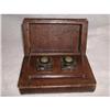 Image 1 : Leather Book Inkwells Dual England Mid 19th C #2393527