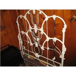 White Cast Iron Brass Bed Full Size or Queen #2393529