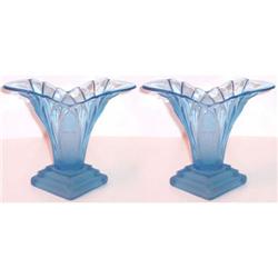 Walther Glass Greta Sapphire Blue Vases (2) #2393752