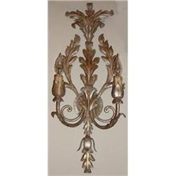 Pair of Tole Sconces Wall Lights #2393905