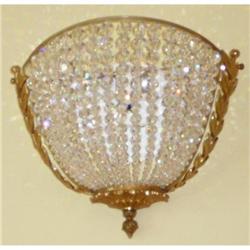 Pair of Bronze and Beaded Crystal Sconces Wall #2393906