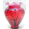 Fenton Glass Cranberry Vase #2393916