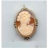 14kt Vintage Cameo Pin #2393922