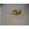 Image 1 : Rare Estate 14K YG Gold Diamond Snail Brooch #2394000