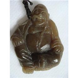 Chinese carved yellow jade Pendant  #2394151