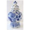 Image 1 : Delft Lidded Jar c1995 Large. Blue & White #2394182