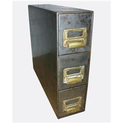 3-Drawer Metal Card Catalog #2394232