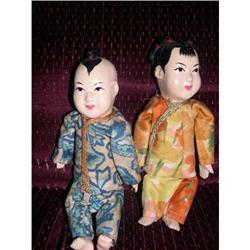 6" Composition China Pair Slight Crazing #2385052