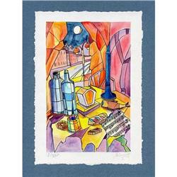 "Break at Night" cubism's lithograph s/n #2385119