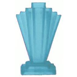 Bagley GRANTHAM Pale Blue Art Deco Satin Glass #2385360