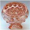 Brockwitz Pink Art Deco Glass Flower Frog Vase #2385365