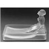 Hoffman Art Deco White Satin Glass Soap Dish #2385366