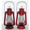 Pair of Vintage Red DIETZ Kerosene Lantern #2385371
