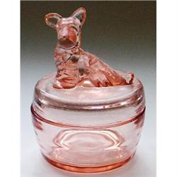 Jeannette Depression Glass Scotty Dog Powder #2385377